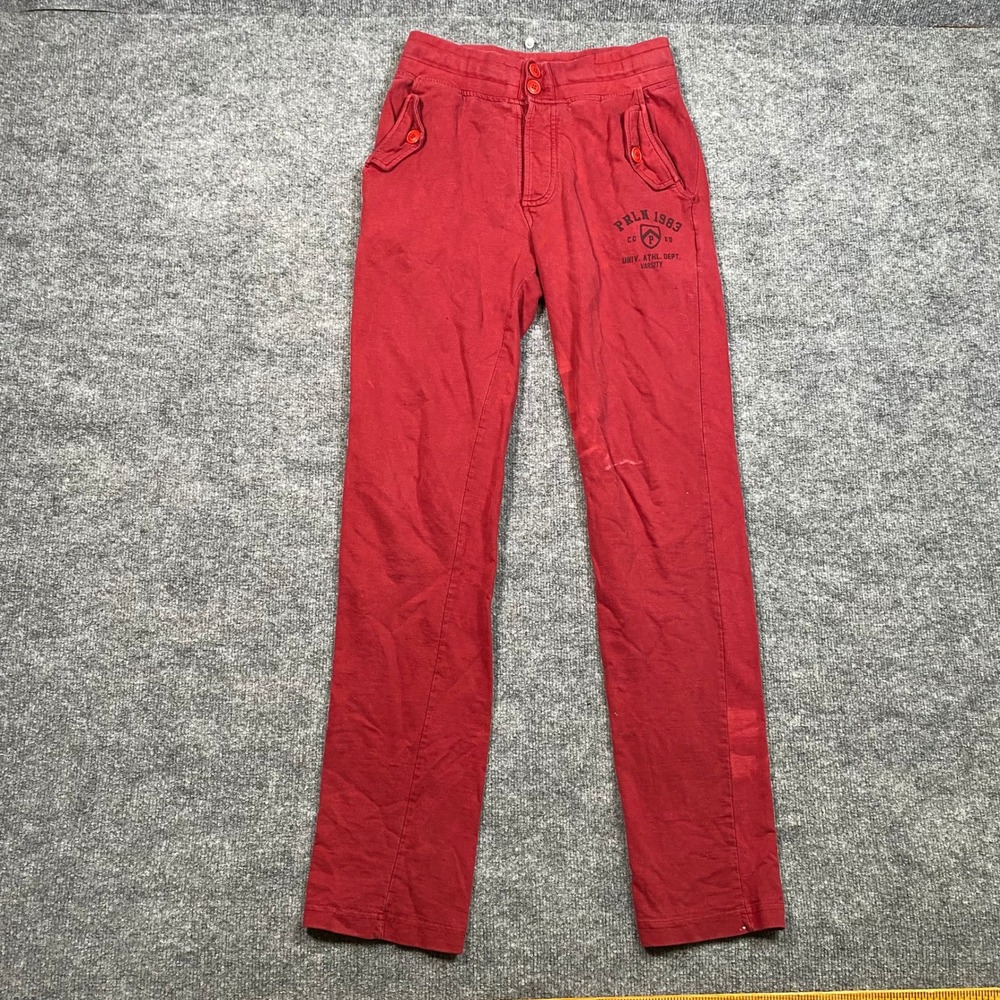 Proline Varsity Mens Red Collegiate Graphic Straight Leg Pants Size M 85cm